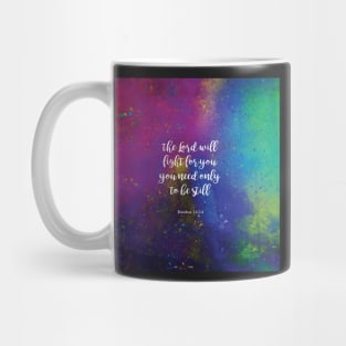 The Lord will fight for you, Exodus 14:14 Mug